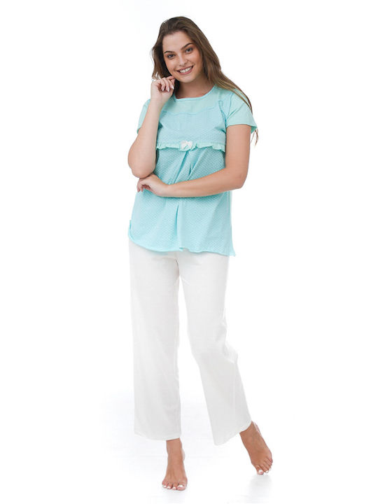 Women's Pyjamas (3299) - Turquoise