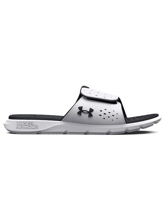 Under Armour Men's Slides White