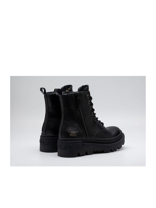 Replay Kids Combat Boots Black