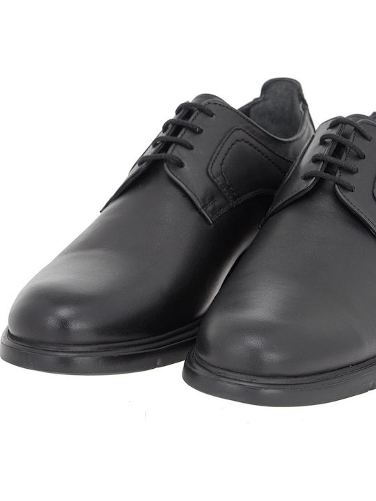Leder Herren Freizeitschuhe Schwarz