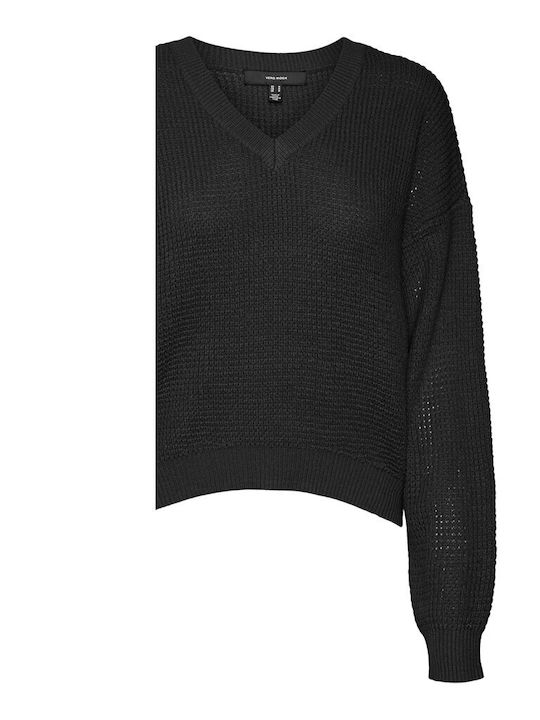 Vero Moda Damen Bluse Langärmelig Schwarz