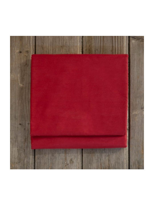 Nima Sheet Super-Double with Elastic 165x205+35cm. Superior Red