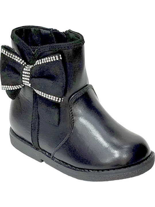 Kids Boots with Zipper Black