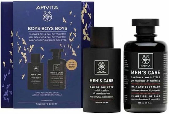 Apivita Boys Boys Boys Ανδρικό Σετ με Eau de Toilette 2τμχ
