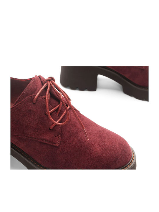 Alta Moda Catifea Ghete dama Burgundy