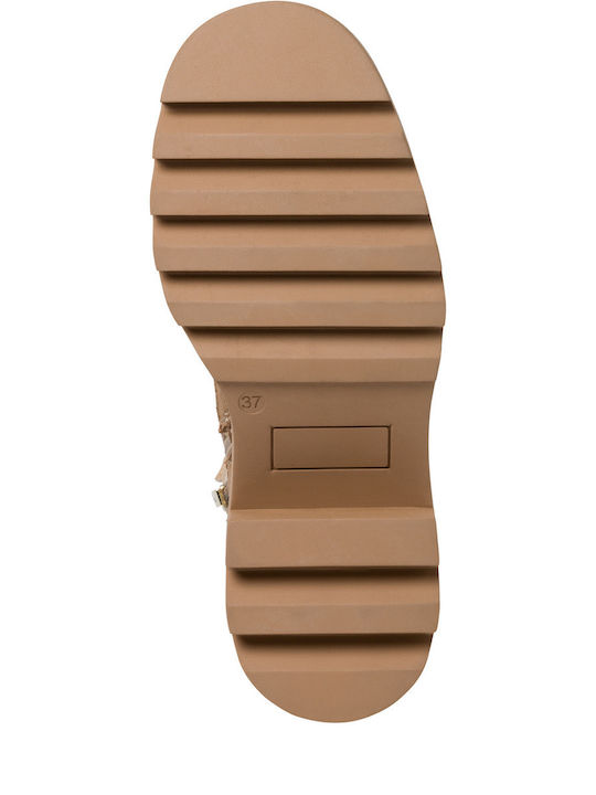 Leder Stiefeletten Damen Braun