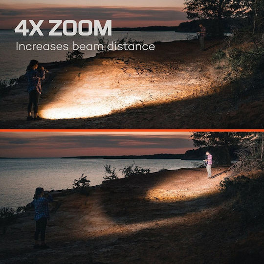 Nebo Rechargeable Flashlight LED IP67 with Maximum Brightness 8000lm Davinci Copper