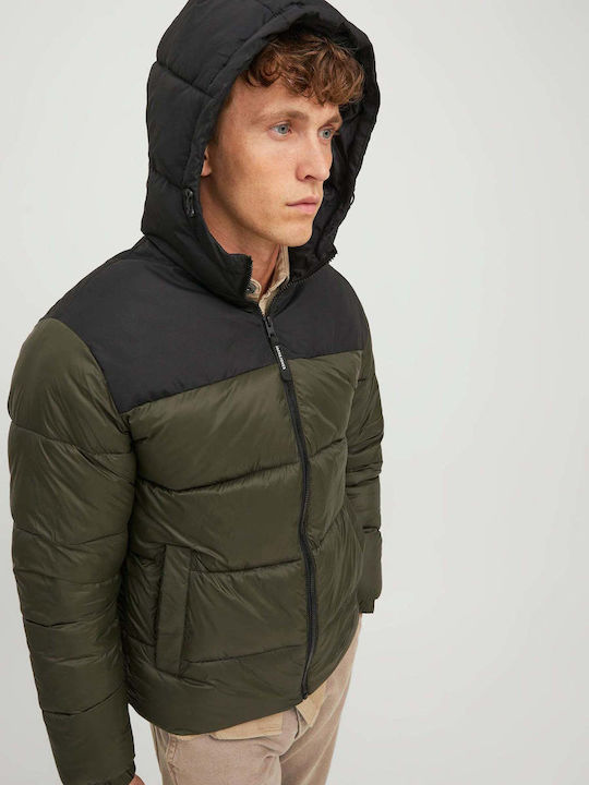 Winter Jacket Puffer Khaki