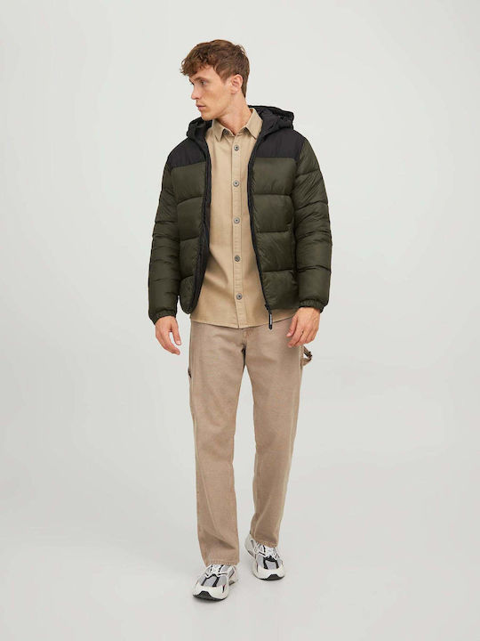 Winter Jacket Puffer Khaki