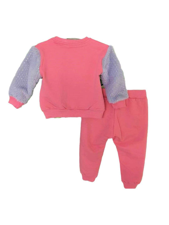 TakTakBaby Kinder Sweatpants Set - Jogginganzug Rosa 2Stück