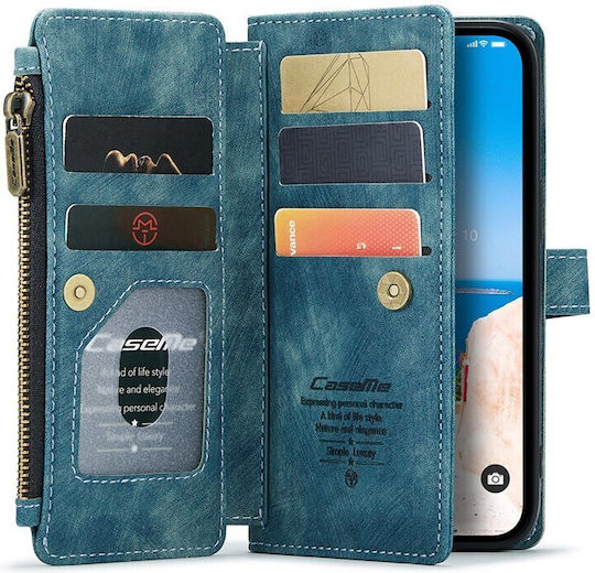 Caseme C30 Brieftasche Blau (iPhone 15)