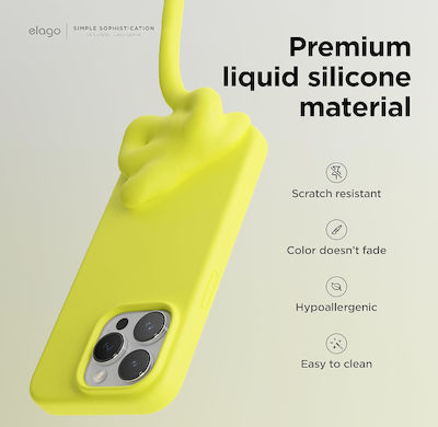 Elago Premium Silicone Back Cover Yellow (iPhone 15 Pro Max)