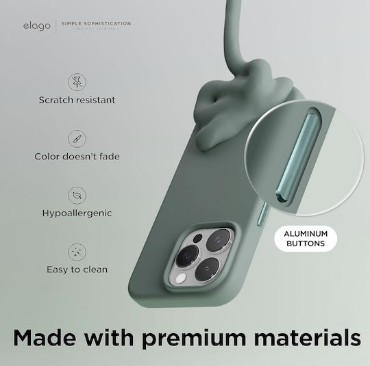 Elago Back Cover Σιλικόνης Πράσινο (iPhone 15 Pro Max)