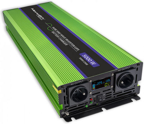 Qoltec Pure Sine Wave Power Inverter 5000W With Input Voltage 24V 51944