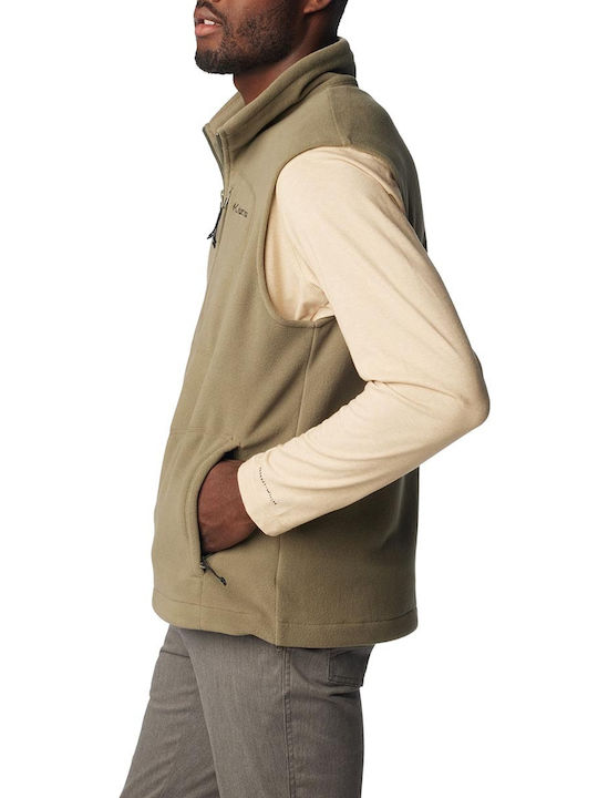 Cardigan Fleece pentru Bărbați Kaki