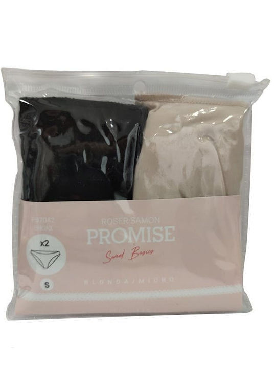 Promise Damen Slip 2Pack mit Spitze