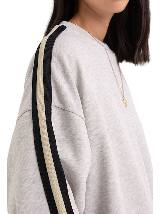 Cropped Women's Sweatshirt Gray