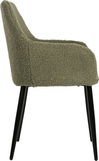 Shelly Dining Room Fabric Armchair Physical 57x55x87cm 2pcs