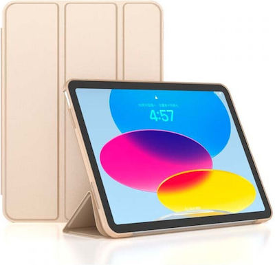Tri-fold Flip Cover Synthetic Leather Gold (iPad 2022 10.9'')