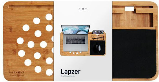 Mikamax Mikamax Lapzer Τραπεζάκι για Laptop Καφέ
