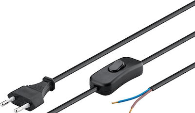 Powertech Netzkabel in Schwarz Farbe 1.5m