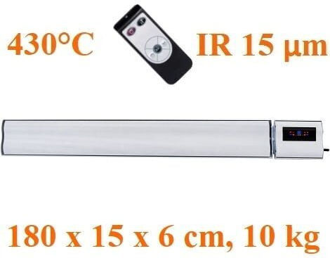 ElectricSun Θερμοπομπός Τοίχου 2800W με Ηλεκτρονικό Θερμοστάτη και WiFi 180x15cm