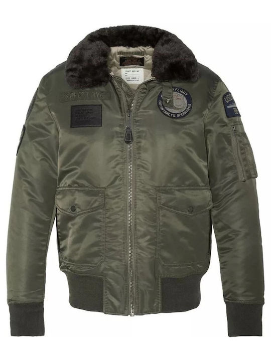 Χειμωνιάτικο Μπουφάν Bomber Χακί