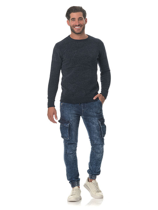 G Secret Men's Long Sleeve Sweater Black