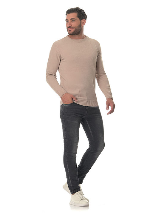 G Secret Men's Long Sleeve Sweater Beige