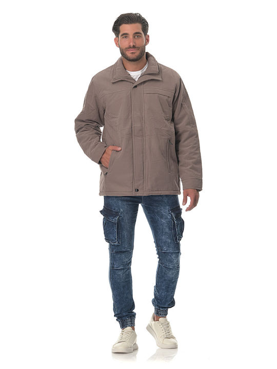 G Secret Men's Winter Jacket Beige