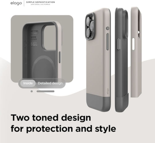 Elago Glide Back Cover Gray (iPhone 15 Pro Max)