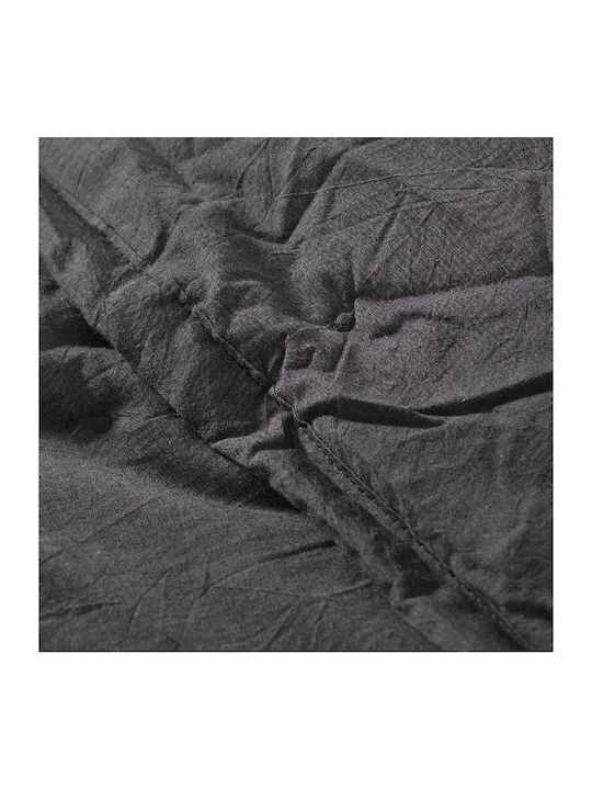 Αιγαίον Quilt King Size 260x240cm Non Iron Black