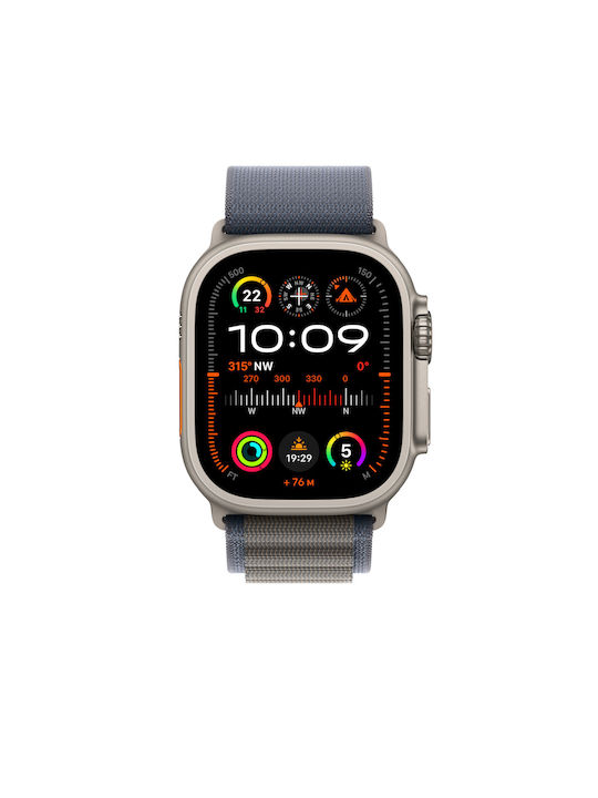 Apple Alpine Loop - Small Λουράκι Υφασμάτινο Μπλε (Apple Watch 42/44/45mm/Ultra 49mm)
