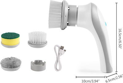 0010684 Kunststoff Drehbar Reinigungsbürsten mit Handgriff für Allgemeine Verwendung 1Stück