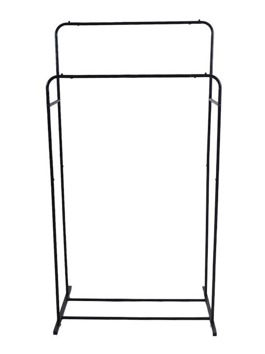 Ankor Floor Garment Rack made of Metal Black 80x50x150cm