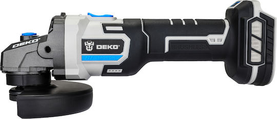 Deko DKAG20BL01-S0 Τροχός 125mm Μπαταρίας Brushless με Ρύθμιση Στροφών 20V Solo