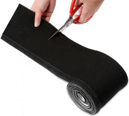 Maclean Energy Kabel-Flex-Wrap Schwarz (MCTV-672) 1Stück