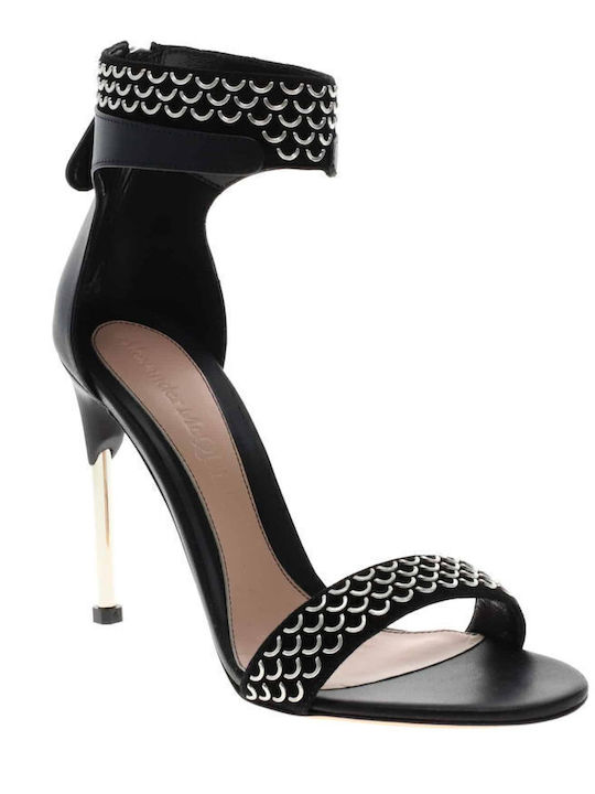Leder Sandalen Schwarz