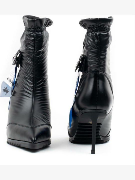 Timeloard Women's Ankle Boots with High Heel Black