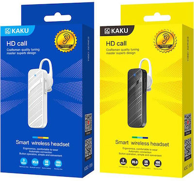 Kakusiga KSC-555 Earbud Bluetooth Handsfree Cască Alb