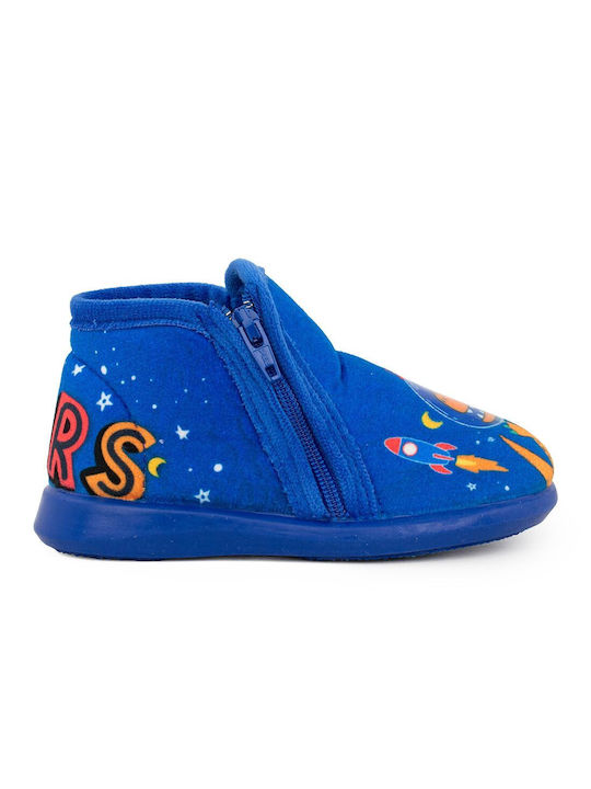 Yoshino Boys Anatomic Bootie Slippers Blue