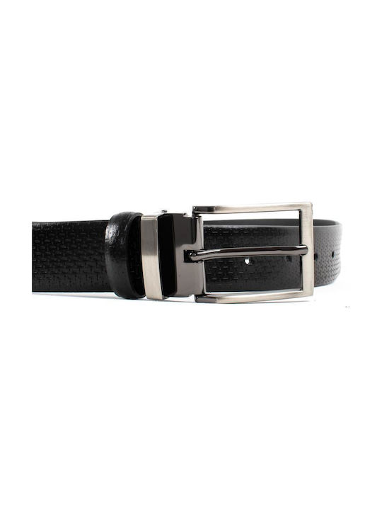 Oak Beltmakers Men's Leather Belt Black