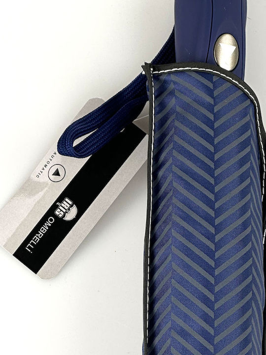 Iris Automat Umbrelă de ploaie Compact Albastru