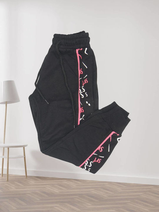 One Four Baby Kids Sweatpants Black 1pcs