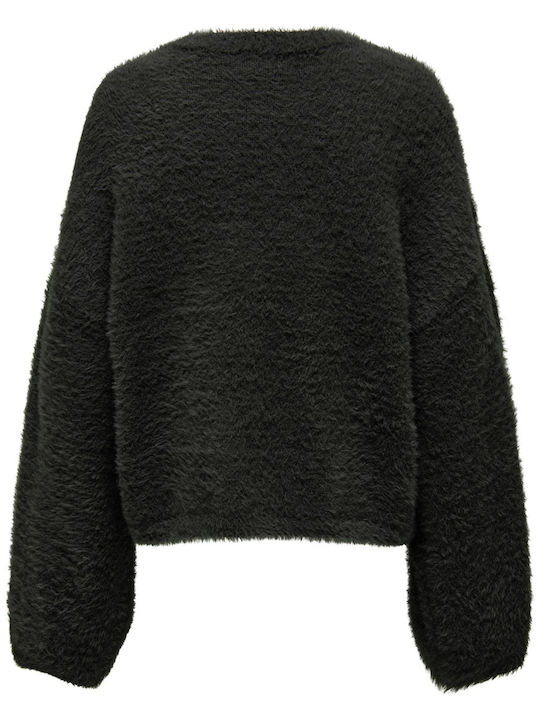 Only Damen Langarm Pullover Schwarz