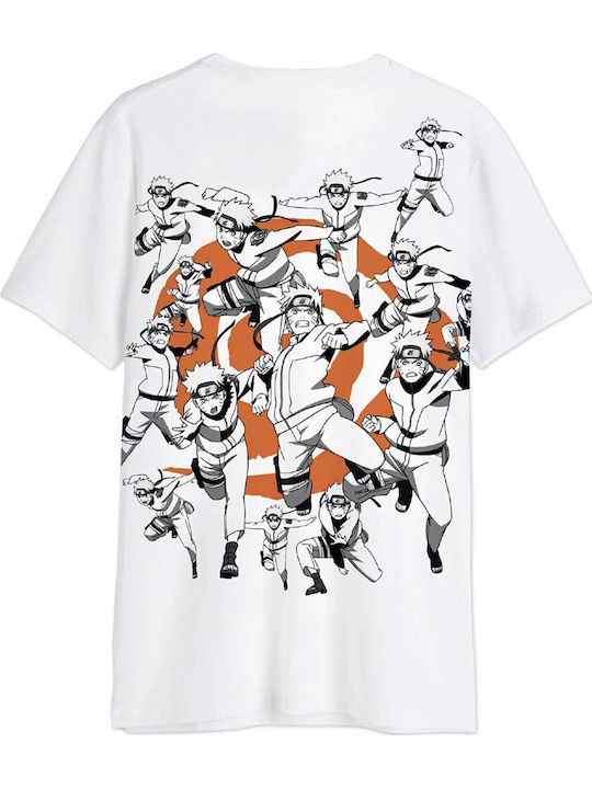 Cotton Division T-shirt Naruto White Cotton Cotton Division T-shirt Naruto White Cotton