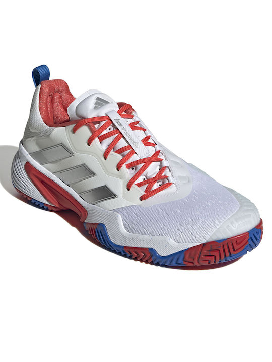adidas Barricade Men's Tennis Shoes for Hard Courts White