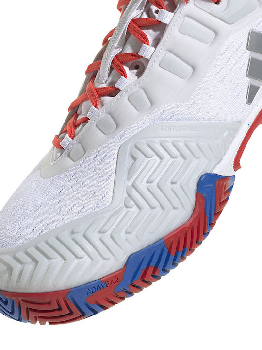 adidas Barricade Men's Tennis Shoes for Hard Courts White