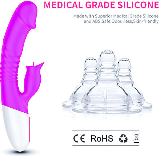 Kinksters Κλειτοριδικός Δονητής 23cm Μωβ