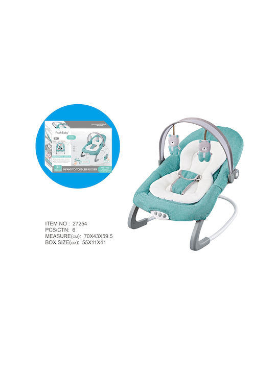 Fun Baby Electric Baby Relax 2 in 1 with Music and Vibration Turquoise for Child up to 9kg